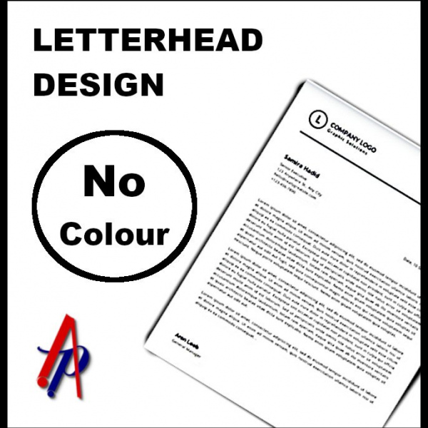 Letterhead Design - No Colour